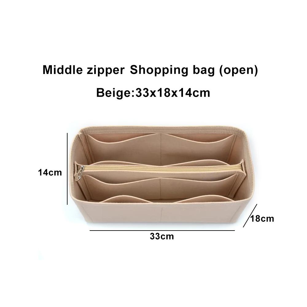 Large Ultra-light Travel Tote Bags Organizer Makeup Storage Bag Felt Insert Bag Organizer Custom Size Insert Bags for Phone Case