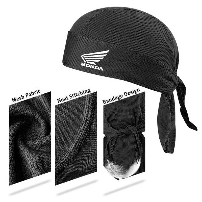 Summer Cycling Cap Quick Dry Breathable Headscarf Pirate Hat For Honda Civic FIT Accord Prelude CRV 5th City CRZ CRX Jazz HRV