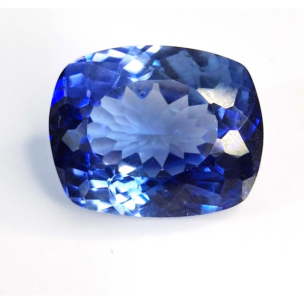 Certified Natural Blue Tanzanite Cushion Cut 12-14 Ct Beautiful Loose Gemstone