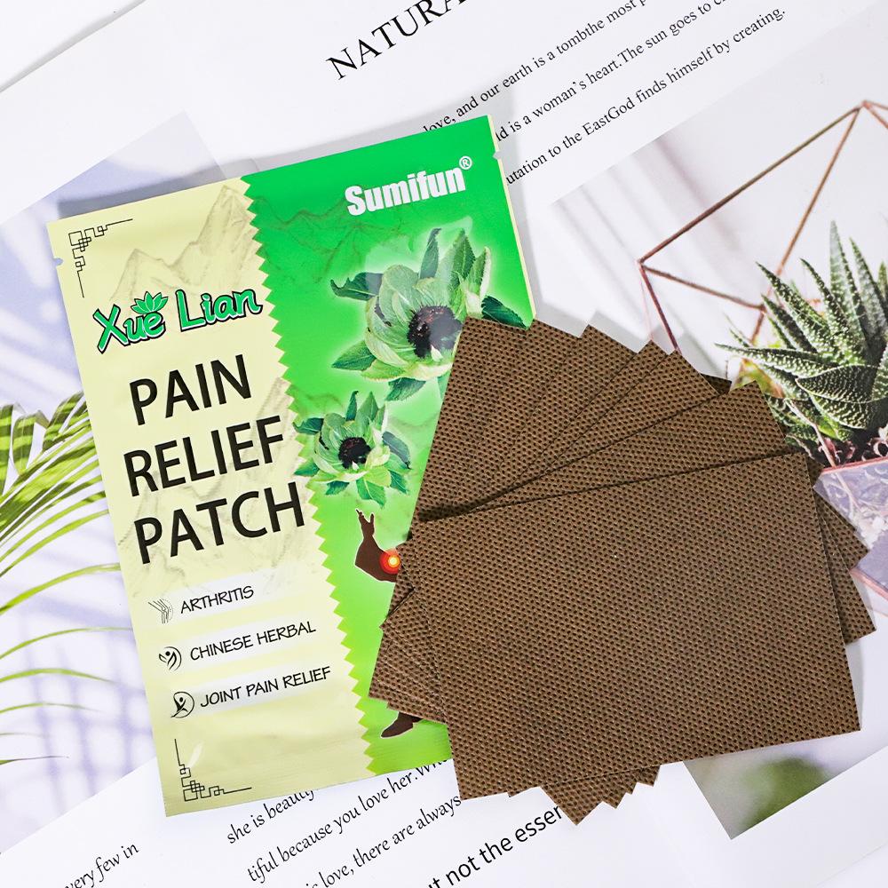 8pcs/bag Snow Lotus Drug Patches Pain Relief Muscle Strain Stickers Neck Back Shoulder Knee Pain Killer Plaster
