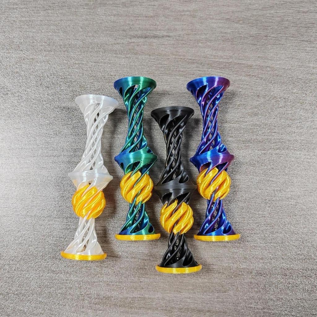 3D Print Spiral Stress Relief Toy Elastic Popping Design For Office Adult and School Student Fun Entertaining Gift