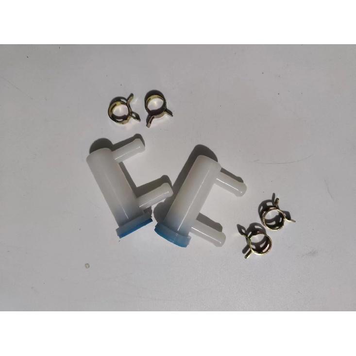 2/Pack 69J-24501-10-00 New 10 Micron Fuel Filter For Yamaha Outboards F150 F200 F225 F250 FL150 LF150 LF200 Engine,With Oil Pipe Fasteners, Replace