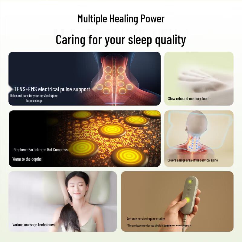 SKG P5 Pulse Neck Massage Pillow CN plug (adapter included)