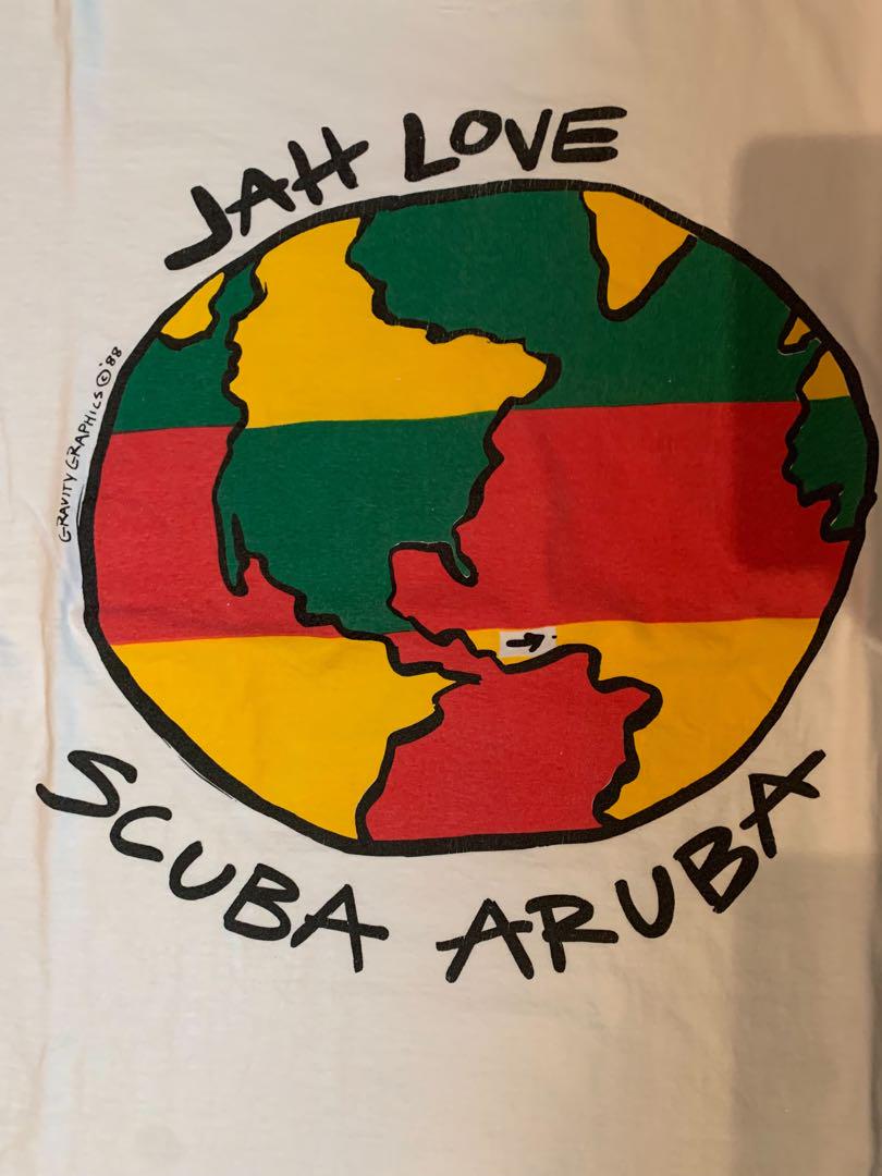 

[Б/У] Винтажная футболка Jah Love Scuba Aruba