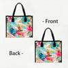 Colorful Floral Art Tote Bag Fashion Large Capacity Casual Outdoor Daily Commute Handbag for Women