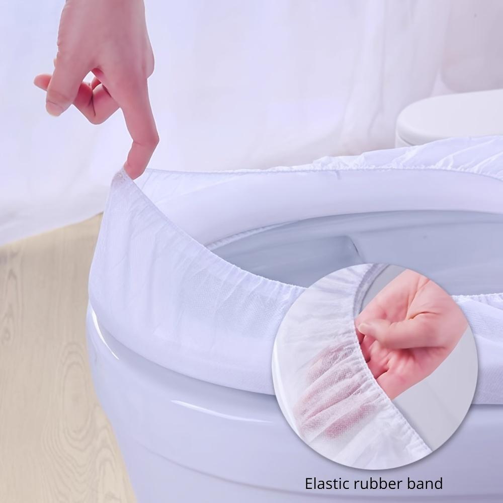 10pcs Disposable Toilet Seat Covers, Waterproof & Dust-Proof, Individually Wrapped - Hygienic & Convenient for Travel and Public Restrooms