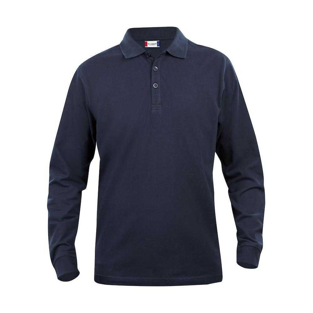 Clique Mens Classic Lincoln Long-Sleeved Polo Shirt