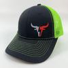 Unisex Printed Bull Mesh Baseball Cap Sun Protection Breathable Adjustable Hat Outdoor