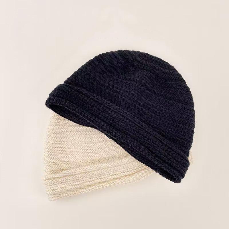 Women's Autumn & Winter Knitted Beanie - Korean Style, Versatile, Warm Wool, Fashionable Cold-Weather Hat