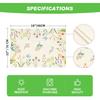 Artoid Mode Flowers Floral Summer Placemats Set of 4, 12x18 Inch Seasonal Spring Table Mats for Party Kitchen Wedding Dining Decoration
