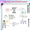 Fine Tip Magnetic Dry Erase Markers 12 Count Colorful Fine Point 2mm Whiteboard Markers with Erasers Cap for School Office