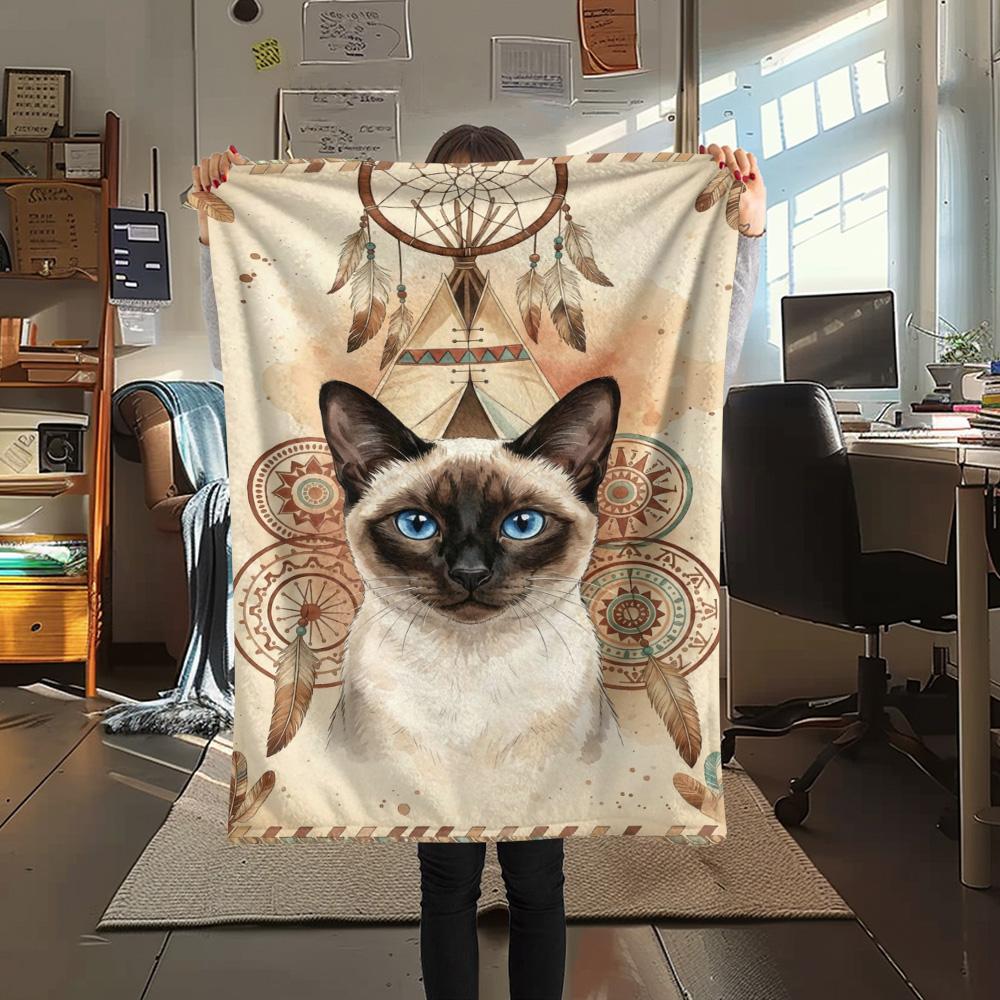 1PC Wild animals Print FlAannel Blanket, High quality Comfortable for All Seasons, Home Decor, Warmth and Comfort