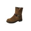 Fashion 2025 Women Boots New Fashion Style Western Cowboy Middle Boot Women Comfortable Outdoor Boots Lightweight Casual Shoes Women