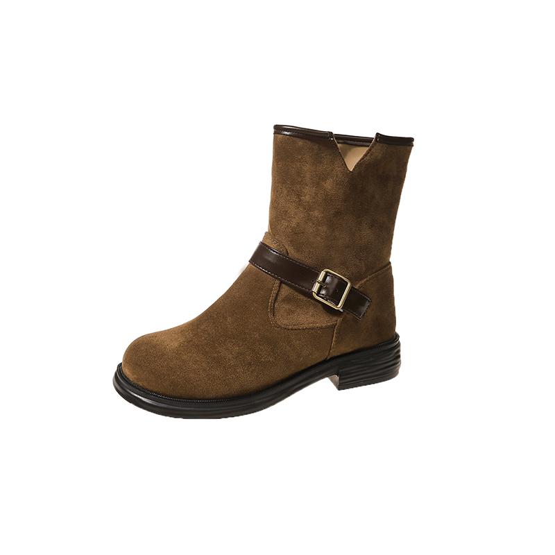 Fashion 2025 Women Boots New Fashion Style Western Cowboy Middle Boot Women Comfortable Outdoor Boots Lightweight Casual Shoes Women