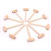 10 Pieces Mini Wooden Hammer Balls Toy Pounder Replacement Wood Mallets Baby