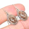Natural Fossil Coral Gemstone 925 Solid Sterling Silver Gift Earring 1.25" A7C96