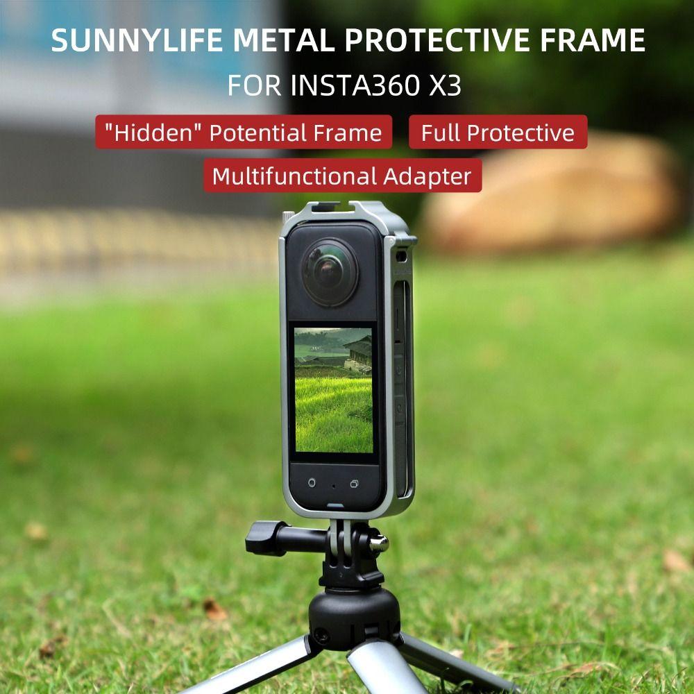 

with Cold Shoe Panoramic Camera Accessories Cage Case Protective Metal Frame
