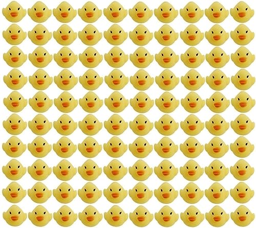 

Toy God s Cute Chirping Ducks, Set of 100, Floating in the Bath (Set of 100)