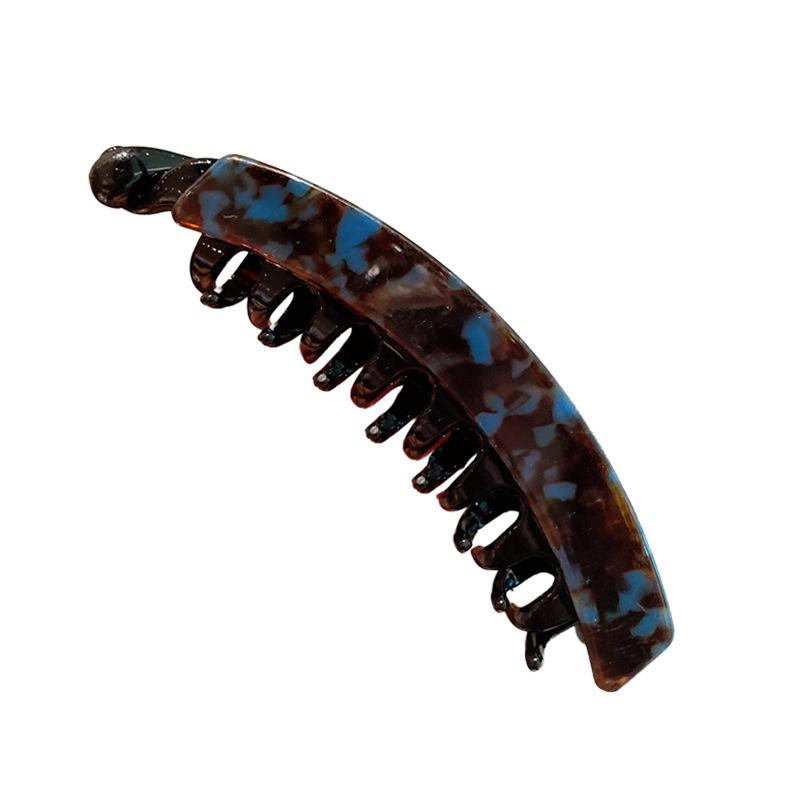 Grande Pinza a Banana in Acetato per Capelli Spessi - Accessorio per Capelli Retrò Francese per Coda di Cavallo Verticale