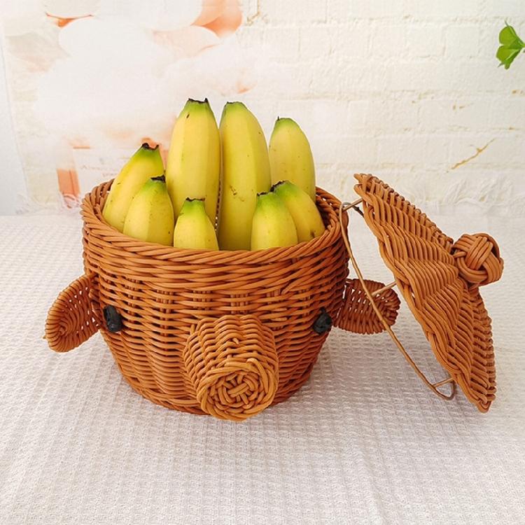 Modern Plastic Storage Bin With Woven Texture Stylish Home Decors Basket Suitable For Living Room And Office