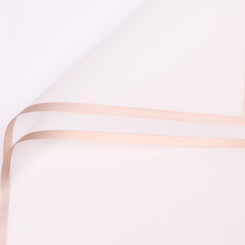 20ks/šarže Golden Border Rose Květinový balicí papír Korejský styl Poloprůhledný Dárkový Květinářství Květinářství Balicí papír
