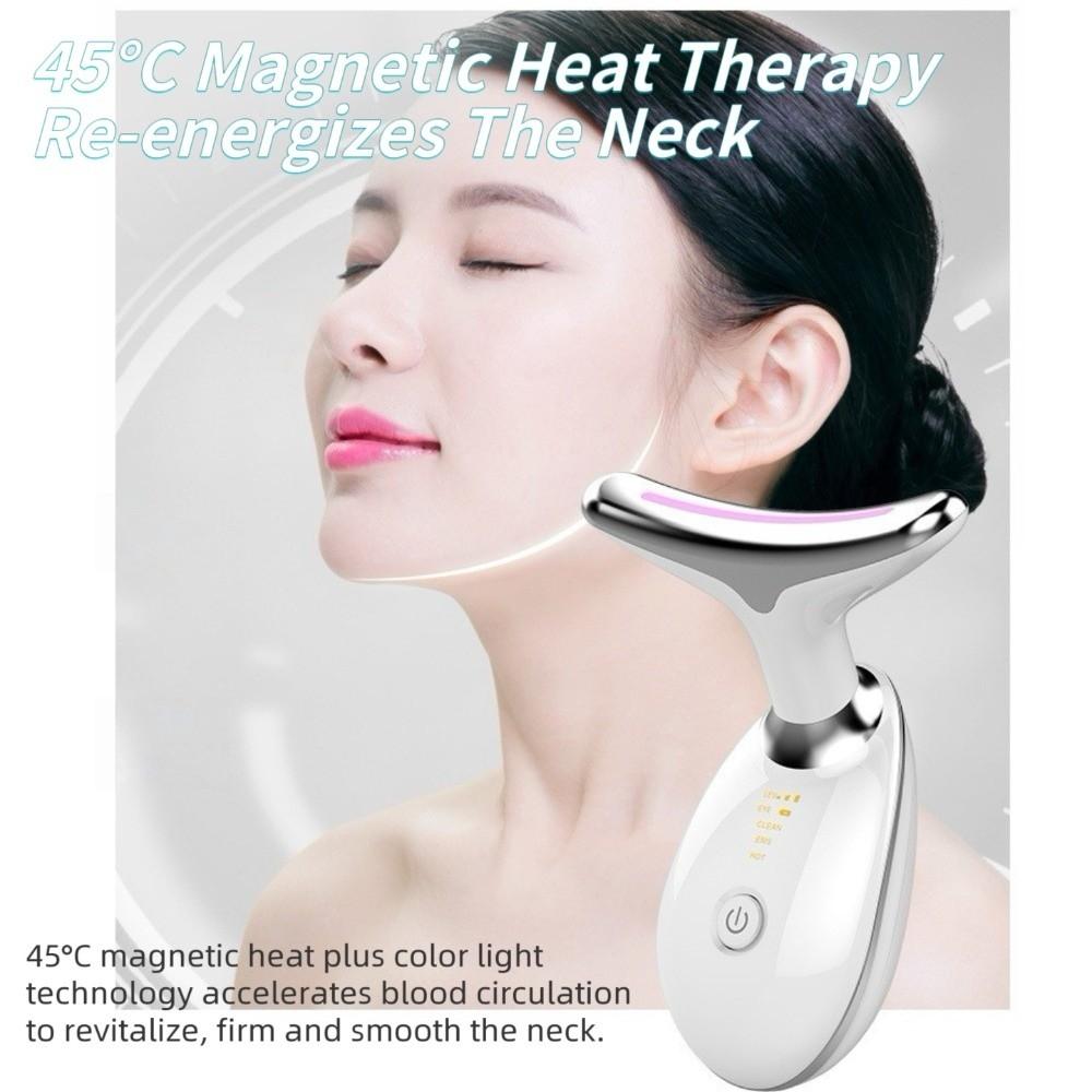 3 Color Light Neck Care Massager Tool Electric Skin Care Tool Neck Beauty Instrument  Women