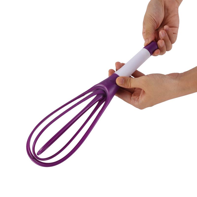 Kolorowy składany trzepak obrotowy - Wielofunkcyjne ręczne narzędzie kuchenne