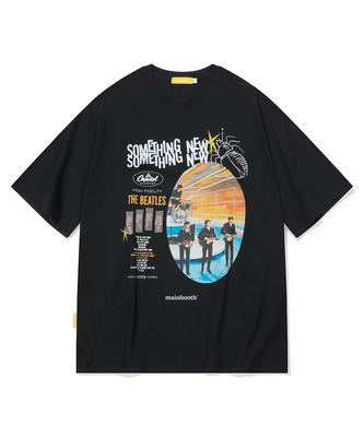 MAINBOOTH [The Beatles] Something New T-Shirt (Schwarz)