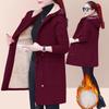 Thick Velvet Lamb Plush Coat for Women Autumn and Winter Large Size Trendy Loose Mid-length Cardigan Sweatshirt
