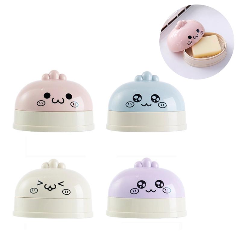 

Двухслойная мыльница для младенцев и детей, маленький размер, бесшовная наклейка, сливная мыльница, полка для мыла в ванной Pink