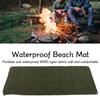 Beach Mat Portable 900D Nylon Fabric Metal Holes Soft Comfortable Picnic Blankets for Camping