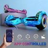 Hoverboard Go Kart Seat, 6.5'' Hoverboard Hoverkart with LED Lights and Bluetooth Speaker, Gyroscooters Go Kart Bundle for Kids and Adult