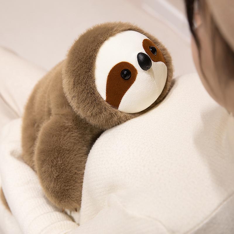 Cartoon Style Animal Doll Lovely Raccoon Sloth Fox Dog Capybara Plush Toys Car Room Decoration Baby Kids Sleep Pillow Sweet Gift