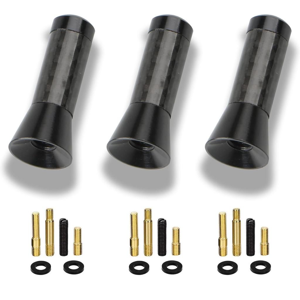 Car Radio Antenna Short Antenna for Car AM/FM Short Antenna (Black/3.5cm) High Sensitivity Mast