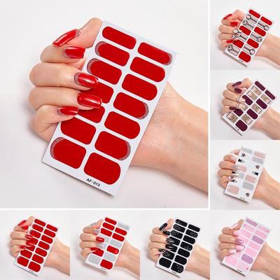 Frauen Heißer Nagel Aufkleber Kunststoff Aufkleber Nagel Aufkleber Abziehbilder Kunst Lässige Mode Elegant Zufällig