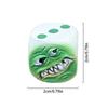 Monster Dice Funy Monster Face Resin Dice Set Halloween Tabletop Game Dice Set Props Weird Monster Dice Set For Table Games Role