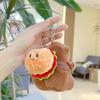 Cute Burger French Fries Capybara Plush Toy Pendant Stuffed Animal Plush Toy For Kids Lovely Animal Doll Toy Handbag Ornament