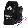 Waterproof White LED Rocker Switch for Light Bar Spot Lights 5P/7P ON-OFF-ON 12V/24V Heavy Duty for Car Boat Truck SUV 4x4 Hilux