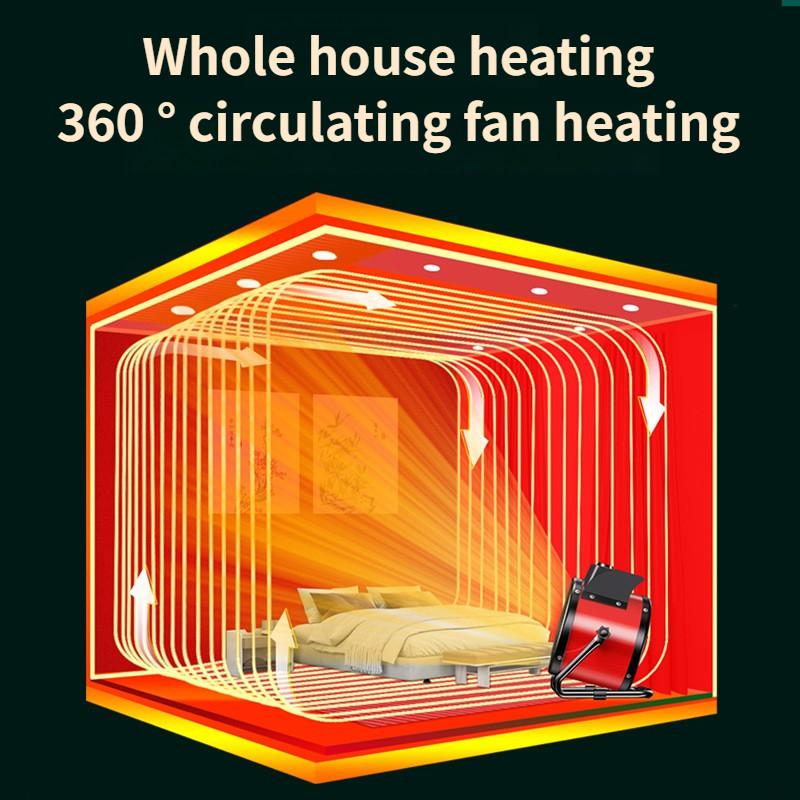 2000W industrial High Power Electric Heater Portable Winter Warm Air Blower Household Intelligent Constant Temperature Heater