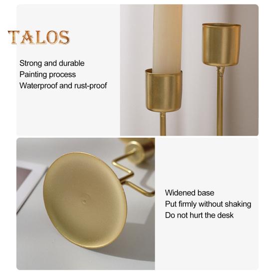 Taper Candle Holder Metal Curved Candle Holder Table Centerpiece Tapered Pillar Candles Holder for Wedding Festive Decor