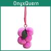 Plush Grape Fruit Keychain With Pp Cotton Filling For Kids Gift And Bag Decoration