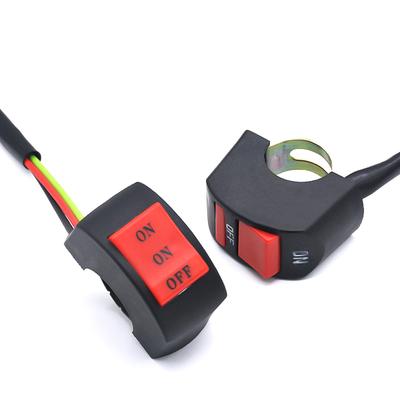Interruttori per fari a LED, pulsanti per manubrio moto a due/tre linee, interruttori per luci di guida, pulsanti per moto