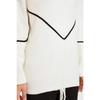 Ecru Stripe Piping Detailed Knitwear Sweater Tctaw22ak0002
