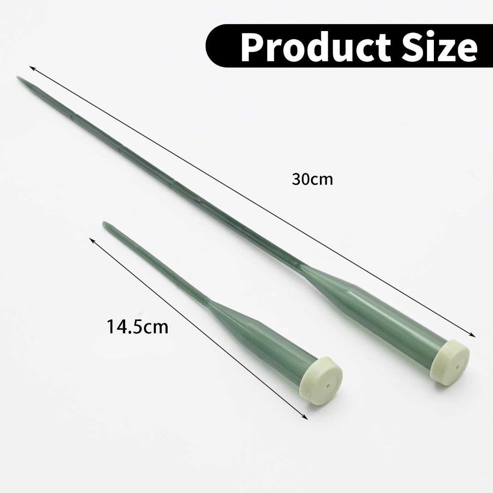 25pcs Plastic Planting Tube Water Containers Pole Multi-purpose Lengthened Nutrient Tube Bouquet Storage Holder