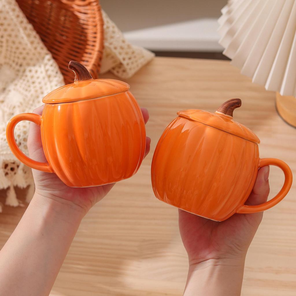 Halloween Pumpkin Mug 11oz Novelty Coffee Cup for Fall Decor and
