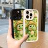 Phone Case: 2D Flat Design, Suitable for iPhone 18, 17, 16, 15, 14, 13 Pro Protective Cases, Farmer Little Crocodile, Perfect Christmas and Halloween 