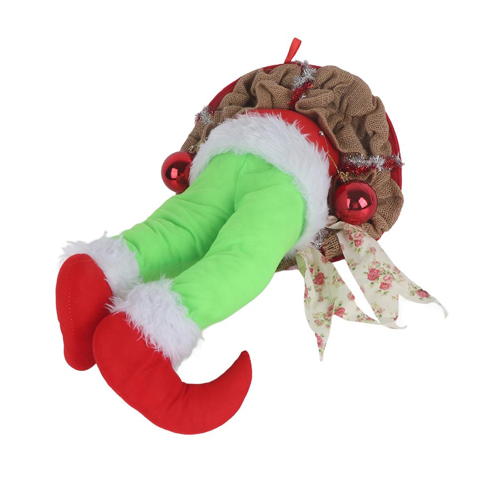 

Зеленый Фильм Персонаж Вор Рождественский Плюшевый Венок Забавный Рождественский Дверной Венок Рождественский Оконный Дверной