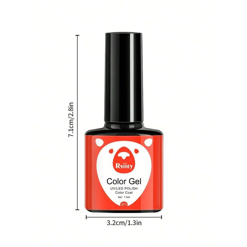 1pc 7.3ml Gel Nail Polish, French Nail Polish, Soak Off UV Light Cure Gel Polish, Art Design Manicure Salon DIY Salon Gel