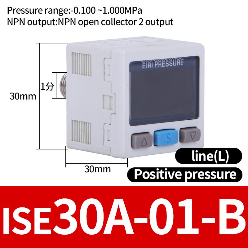 ZSE / ISE30A Pneumatic High-Precision Electronic Digital Display Pressure Switch ISE30A-01-N-L ZSE30A-01-P-L ZSE30AF-01-A