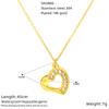 Premium Gold Plated Bow Necklace Stainless Steel Clavicle Chain